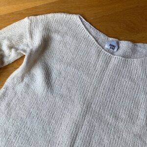 Annie Bing Mohair Wool Cream Knit Sweater